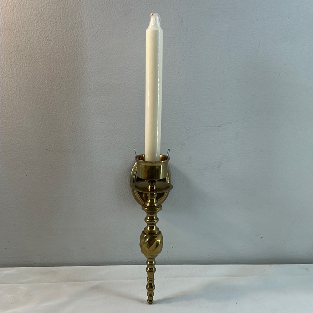 Brass Wall Sconce Candle Holder